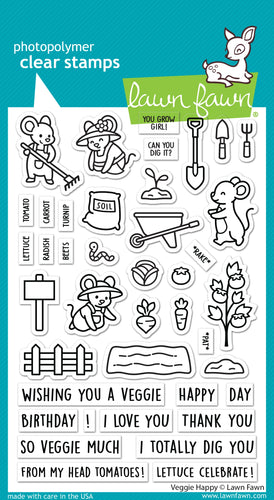 Veggie Happy Stamp Set Lawn Fawn LF3340