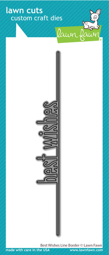 Best Wishes Line Border Die Lawn Fawn LF3384