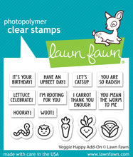Load image into Gallery viewer, Veggie Happy Add On Stamp Set Lawn Fawn LF3342