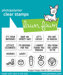 Veggie Happy Add On Stamp Set Lawn Fawn LF3342