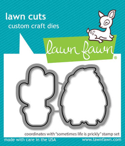Sometimes Life is Prickly Die Set Lawn Fawn LF3356