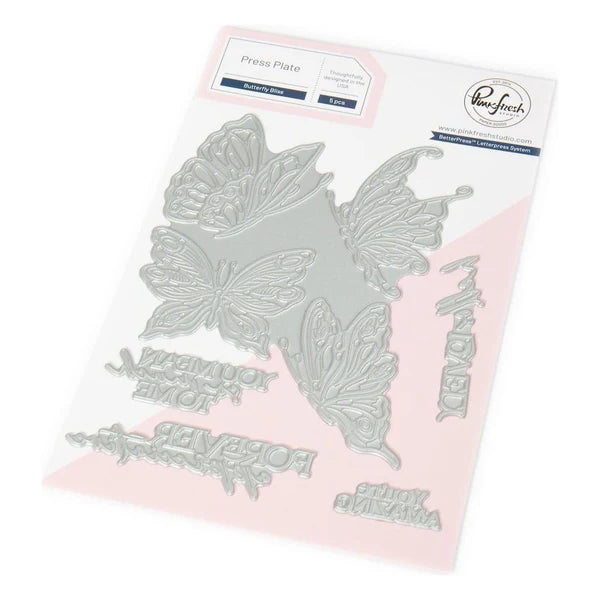 Butterfly Bliss Press Plate 273725 PinkFresh