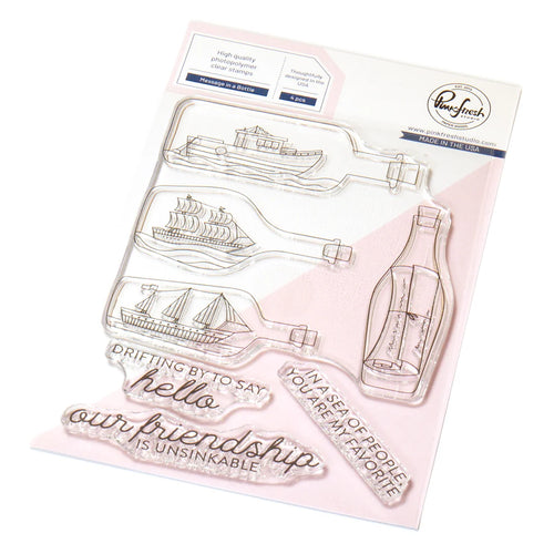 Message in a Bottle Clear Stamps 282825 PinkFresh