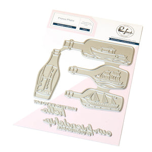 Message in a Bottle Press Plate 283125 PinkFresh