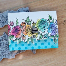 Load image into Gallery viewer, Rose Borders Cling Mount Rubber Stamps Simon Hurley HUR87953