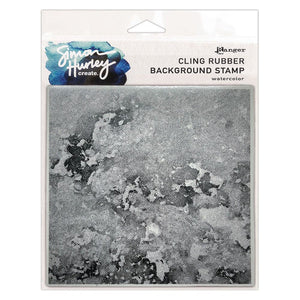 Watercolour Cling Rubber Background Stamp HUR87939 Simon Hurley
