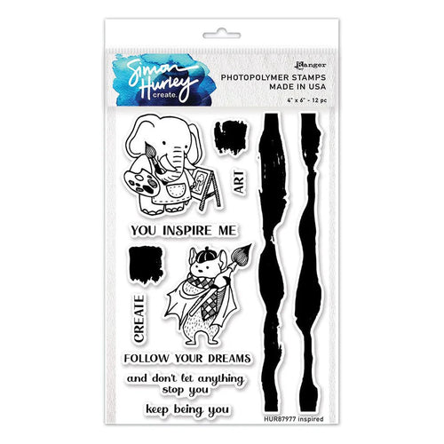 Inspired 4x6” Clear Stamp Set HUR87977 Simon Hurley