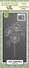Load image into Gallery viewer, Sunflower Spray Slimline 3D Embossing Folder &amp; Die Lisa Horton LHCEF053