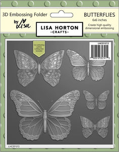 Butterflies 3D Embossing Folder and Dies Lisa Horton LHCEF072
