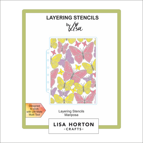 Mariposa Layering Stencils Lisa Horton LHCAS191