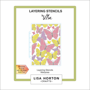 Mariposa Layering Stencils Lisa Horton LHCAS191