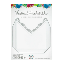 Load image into Gallery viewer, Vertical A2 Pocket Die by Emily Moore Designs