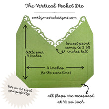 Load image into Gallery viewer, Vertical A2 Pocket Die by Emily Moore Designs