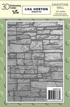 Load image into Gallery viewer, Sandstone Wall 5x7” 3D Embossing Folder Lisa Horton LHCEF132