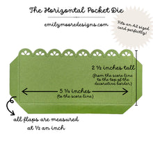 Load image into Gallery viewer, Horizontal Pocket Die Emily Moore Designs