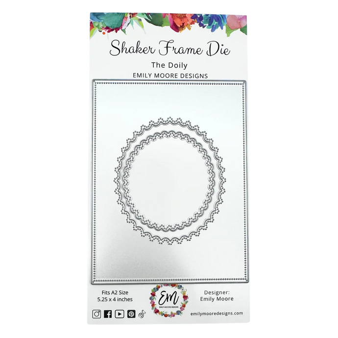 The Doily Shaker Frame Die Emily Moore Designs