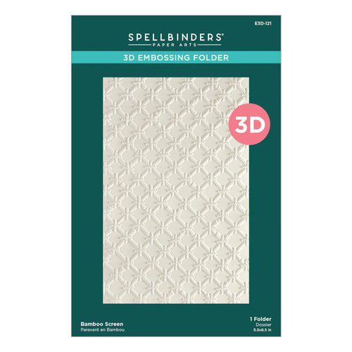 Bamboo Screen 3D Embossing Folder Spellbinders E3D-121