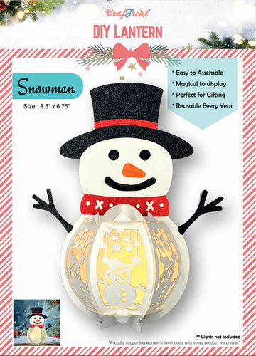 Snowman DIY Paper Lantern