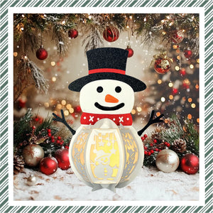 Snowman DIY Paper Lantern