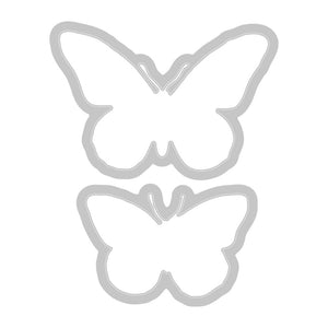 Sizzix™ A5 Clear Stamps Set 8PK w/2PK Framelits® Die Set Painted Pencil Butterflies by 49 and Market 666634