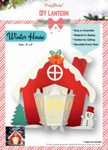 Winter House DIY Paper Lantern