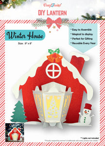 Winter House DIY Paper Lantern