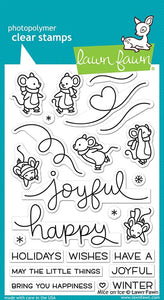 Mice on Ice 4x6” Stamp Set Lawn Fawn LF2031