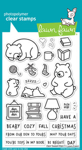 Den Sweet Den 4x6” Stamp Set Lawn Fawn LF2409