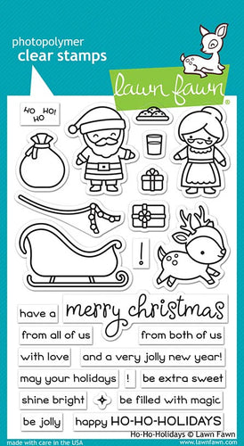 Ho-Ho-Holidays Clear Stamps Lawn Fawn LF2029