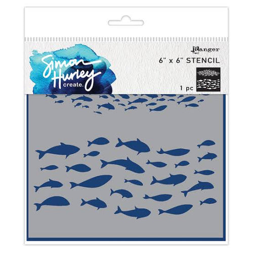 Fish Frenzy Stencil Simon Hurley HUS91721