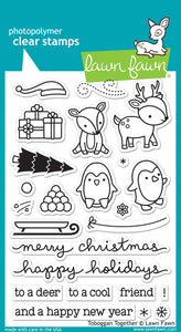 Toboggan Together Clear Stamps Lawn Fawn LF0976