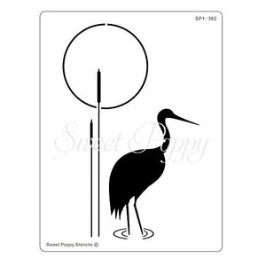 Crane Metal Stencil Sweet Poppy SP1-362