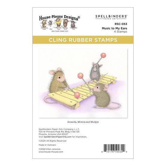 Music to My Ears House-Mouse Designs Spellbinders RSC-053