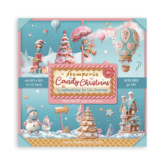 Candy Christmas 12x12” Maxi Pad Stamperia SBBXLB27