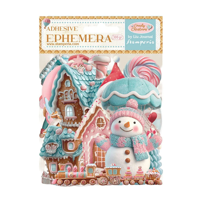 Candy Christmas Adhesive Ephemera Stamperia DFLCT66