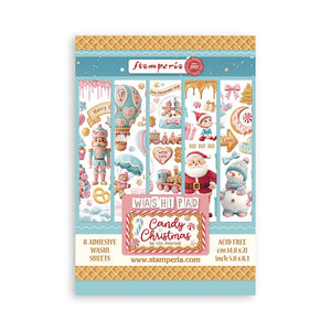 Candy Christmas A5 Washi Pad Stamperia SBW22