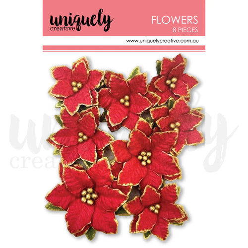 Christmas Poinsettia Flowers Uniquely Creative UCE2122