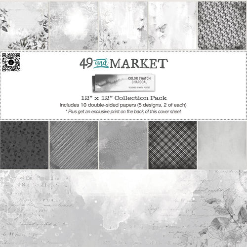 Charcoal - 12x12” Colour Swatch 49 & Market CCS27365