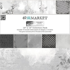 Charcoal - 12x12” Colour Swatch 49 & Market CCS27365