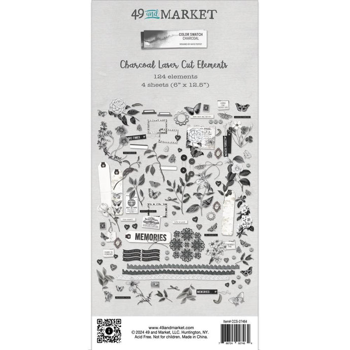 Charcoal - Laser Cut Elements 49 & Market CCS27464