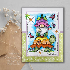 Garden Stroll 4x6” Clear Stamp Woodware FRS1043