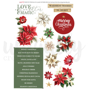 Home for Christmas Cut a Part Sheet Uniquely Creative UCCS205