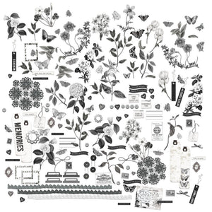 Charcoal - Mini Laser Cut Elements 49 & Market CCS27471