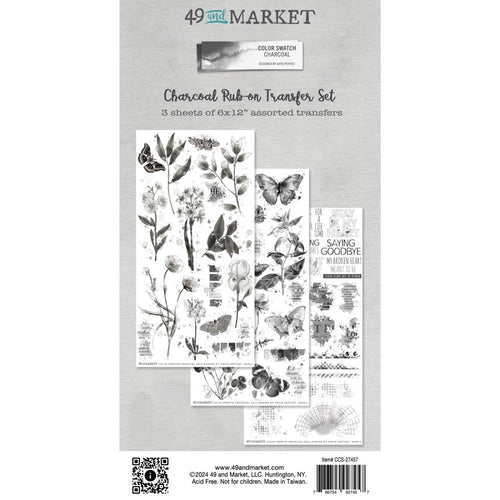 Charcoal - Rub On Transfer Set 49 & Market CCS27457