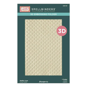 Waffle Cone 3D Embossing Folder Spellbinders E3D-157