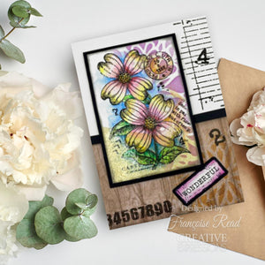 Inky Numbers 4x6” Clear Stamp Woodware FRS994