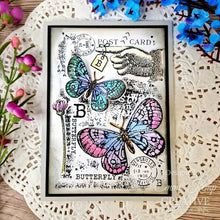 Load image into Gallery viewer, B is For Butterfly 4x6” Clear Stamp Woodware FRS991