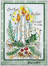 Load image into Gallery viewer, Three Candles 4x6” Stamp Woodware FRS703