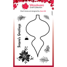 Load image into Gallery viewer, Paintable Shapes Fancy Drop 4x6” Clear Stamp Set Woodware JGS871