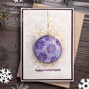 Paintable Baubles Circles 4x6” Clear Stamp Woodware JGS868